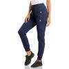 image:imageMAGCOMSEN Womens Hiking Cargo Joggers Quick Dry Lightweight Water Resistant Running Athletic Pants with 2 Pockets
