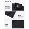 image:imageMAGCOMSEN Mens Polo Shirts Short Sleeve Golf Polo Shirt Cotton Pique Tennis Polo Shirt Lightweight Casual Shirt Black XL