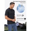 image:imageMAGCOMSEN Mens Polo Shirts Short Sleeve Golf Polo Shirt Cotton Pique Tennis Polo Shirt Lightweight Casual Shirt Black XL