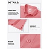 image:imageMAGCOMSEN Mens Polo Shirts Short Sleeve Golf Polo Shirt Cotton Pique Tennis Polo Shirt Lightweight Casual Shirt Grey Pink M