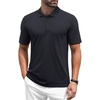 image:imageMAGCOMSEN Mens Polo Shirts Short Sleeve Golf Polo Shirt Cotton Pique Tennis Polo Shirt Lightweight Casual Shirt Black XL
