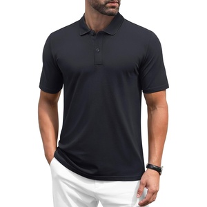 image:imageMAGCOMSEN Mens Polo Shirts Short Sleeve Golf Polo Shirt Cotton Pique Tennis Polo Shirt Lightweight Casual Shirt Black XL