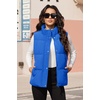 image:imageMAGCOMSEN Womens Puffer Down Vest Sleeveless Coat Oversized Zip Up Outerwear Lightweight Winter Padded Gilet Jacket with Pockets