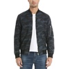 image:imageMAGCOMSEN Mens Jacket Lightweight Windbreaker Bomber Jacket Windproof Casual Jacket Zip Up Coats Outwear with 5 Pockets01 Camouflage Black