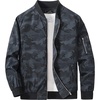 image:imageMAGCOMSEN Mens Jacket Lightweight Windbreaker Bomber Jacket Windproof Casual Jacket Zip Up Coats Outwear with 5 Pockets01 Camouflage Black