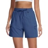 image:imageMAGCOMSEN Womens 5 Hiking Cargo Shorts UPF 50 Lightweight Quick Dry Summer Golf Athletic Casual Shorts 4 PocketsCharcblue