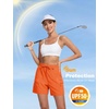 image:imageMAGCOMSEN Womens 5 Hiking Cargo Shorts UPF 50 Lightweight Quick Dry Summer Golf Athletic Casual Shorts 4 PocketsOrange