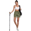 image:imageMAGCOMSEN Womens 5 Hiking Cargo Shorts UPF 50 Lightweight Quick Dry Summer Golf Athletic Casual Shorts 4 PocketsSage Green