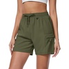 image:imageMAGCOMSEN Womens 5 Hiking Cargo Shorts UPF 50 Lightweight Quick Dry Summer Golf Athletic Casual Shorts 4 PocketsArmy Green