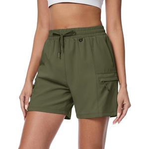 image:imageMAGCOMSEN Womens 5 Hiking Cargo Shorts UPF 50 Lightweight Quick Dry Summer Golf Athletic Casual Shorts 4 PocketsArmy Green
