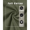image:imageMAGCOMSEN Womens Long Sleeve Cotton Crew Neck TShirt Casual Tee Basic Top  ClassicFit MoistureWicking Breathable Tee Spring Fall Winter Crewneck Tshirt Solid Color Ladies Soft Shirt Daily WearZarmy Green