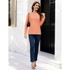 image:imageMAGCOMSEN Womens Long Sleeve Cotton Crew Neck TShirt Casual Tee Basic Top  ClassicFit MoistureWicking Breathable Tee Spring Fall Winter Crewneck Tshirt Solid Color Ladies Soft Shirt Daily WearApricot