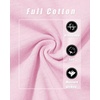 image:imageMAGCOMSEN Womens Long Sleeve Cotton Crew Neck TShirt Casual Tee Basic Top  ClassicFit MoistureWicking Breathable Tee Spring Fall Winter Crewneck Tshirt Solid Color Ladies Soft Shirt Daily WearAlight Pink