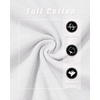 image:imageMAGCOMSEN Womens Long Sleeve Cotton Crew Neck TShirt Casual Tee Basic Top  ClassicFit MoistureWicking Breathable Tee Spring Fall Winter Crewneck Tshirt Solid Color Ladies Soft Shirt Daily WearAwhite