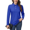 image:imageMAGCOMSEN Womens Polo Shirts Long Sleeve Cotton Collared T Shirt Golf Shirt Business Casual Tee Uniform Tops 3Button
