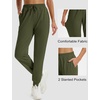 image:imageMAGCOMSEN Womens Fleece Lined Pants Water Resistant Winter Snow JoggersArmygreen