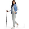 image:imageMAGCOMSEN Womens Fleece Lined Pants Water Resistant Winter Snow JoggersLight Grey