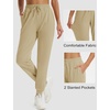 image:imageMAGCOMSEN Womens Fleece Lined Pants Water Resistant Winter Snow JoggersLight Khaki