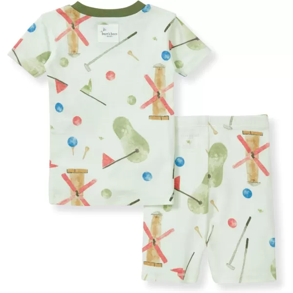 Burt's Bees Baby Baby Boys' Pajamas, Tee and Pant 2-Piece Pj Set, 100% Organic Cotton