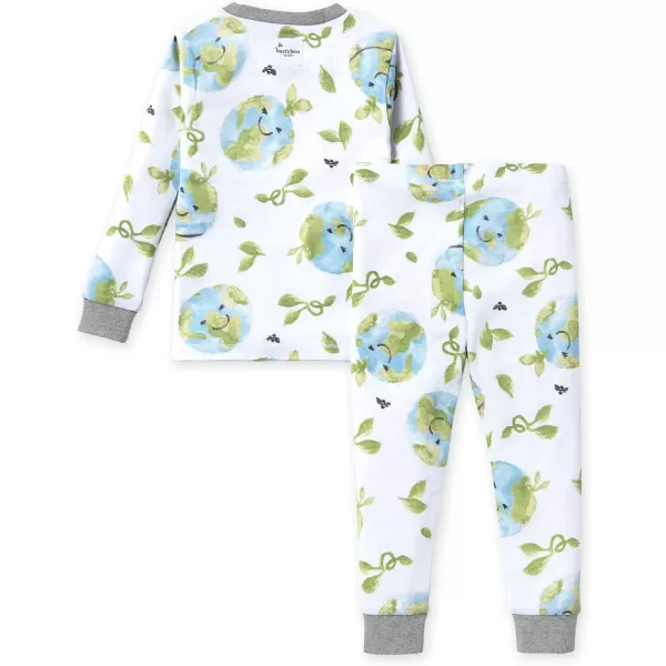 Burt's Bees Baby Baby Boys' Pajamas, Tee and Pant 2-Piece Pj Set, 100% Organic Cotton