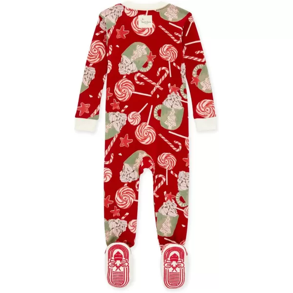 Burt's Bees Baby Baby Boys' Pajamas, Zip-Front Non-Slip Unisex Footed Sleeper Pjs, Organic Cotton