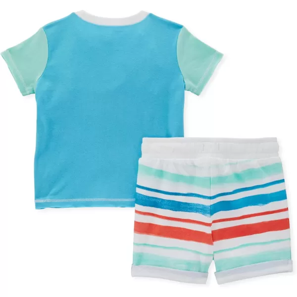 Burt's Bees Baby Baby Boys' Shirt and Pant Set, Top &amp; Bottom Outfit Bundle, 100% Organic Cotton