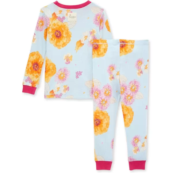 Burt's Bees Baby Baby Girls' Pajamas, Tee and Pant 2-Piece Pj Set, 100% Organic Cotton