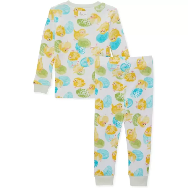 Burt's Bees Baby Baby Girls' Pajamas, Tee and Pant 2-Piece Pj Set, 100% Organic Cotton