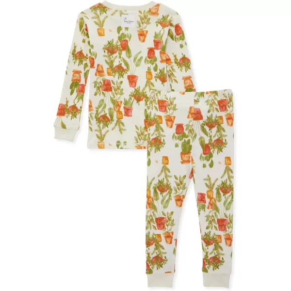 Burt's Bees Baby Baby Girls' Pajamas, Tee and Pant 2-Piece Pj Set, 100% Organic Cotton