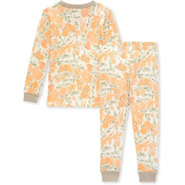 Burt's Bees Baby Baby Girls' Pajamas, Tee and Pant 2-Piece Pj Set, 100% Organic Cotton