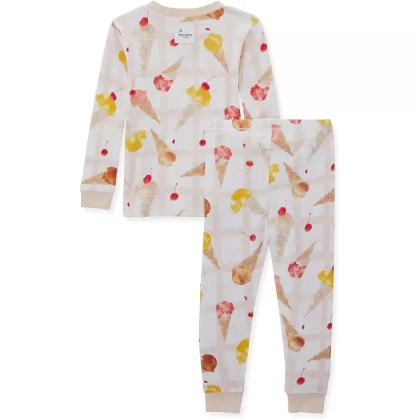 Burt's Bees Baby Baby Girls' Pajamas, Tee and Pant 2-Piece Pj Set, 100% Organic Cotton