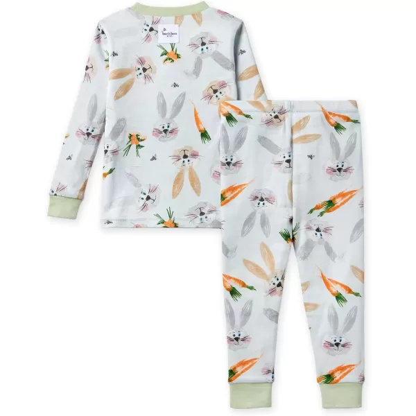 Burt's Bees Baby Baby Girls' Pajamas, Tee and Pant 2-Piece Pj Set, 100% Organic Cotton