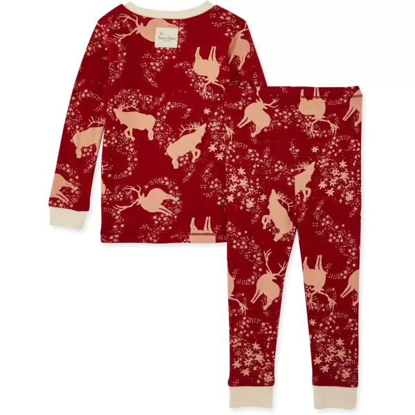 Burt's Bees Baby Baby Girls' Pajamas, Tee and Pant 2-Piece Pj Set, 100% Organic Cotton