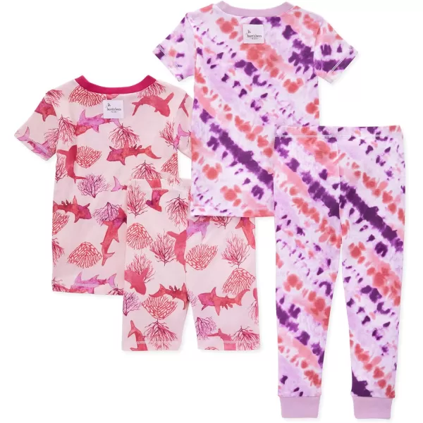 Burt's Bees Baby Baby Girls' Pajamas, Tee and Pant 2-Piece Pj Set, 100% Organic Cotton