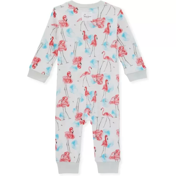 Burt's Bees Baby Baby Girls' Sleep and Play Pajamas, 100% Organic Cotton One-Piece Romper Jumpsuit Zip Front Pjs