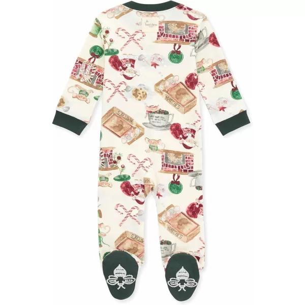Burt's Bees Baby Baby Girls' Sleep and Play Pajamas, 100% Organic Cotton One-Piece Romper Jumpsuit Zip Front Pjs