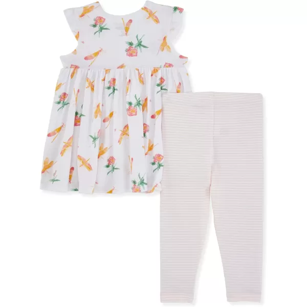 Burt's Bees Baby Baby Girls' Top and Pant Set, Tunic and Leggings Bundle, 100% Organic Cotton