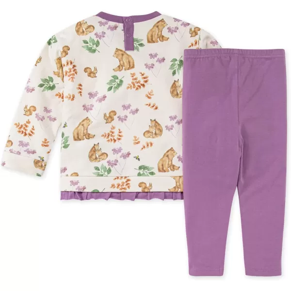 Burt's Bees Baby Baby Girls' Top and Pant Set, Tunic and Leggings Bundle, 100% Organic Cotton