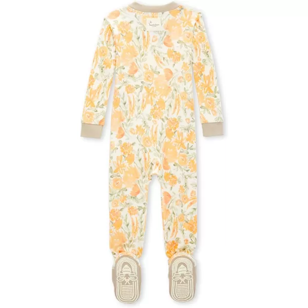 Burt's Bees Baby Girls Pajamas, Zip Front Non-slip Footed Pjs, 100% Organic Cotton and Toddler Sleepers