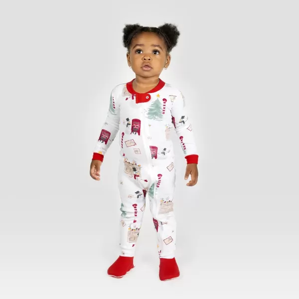 Burt's Bees Baby Girls Pajamas, Zip Front Non-slip Footed Pjs, 100% Organic Cotton and Toddler Sleepers