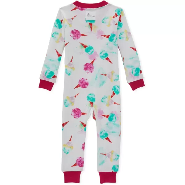 Burt's Bees Baby Girls Pajamas, Zip Front Non-slip Footed Pjs, 100% Organic Cotton and Toddler Sleepers
