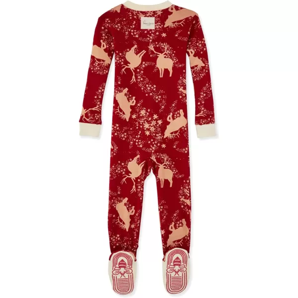 Burt's Bees Baby Girls Pajamas, Zip Front Non-slip Footed Pjs, 100% Organic Cotton and Toddler Sleepers