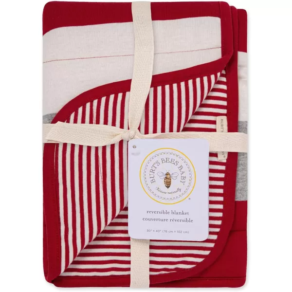 Burt's Bees Baby - Reversible Blanket, Nursery, Stroller &amp; Tummy-Time Organic Jersey Cotton Quilted Infant &amp; Toddler Bedding