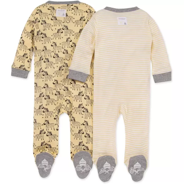 Burt's Bees Baby baby-boys Sleep and Play Pjs, 100% Organic Cotton One-piece Zip Front Romper Jumpsuit Pajamas