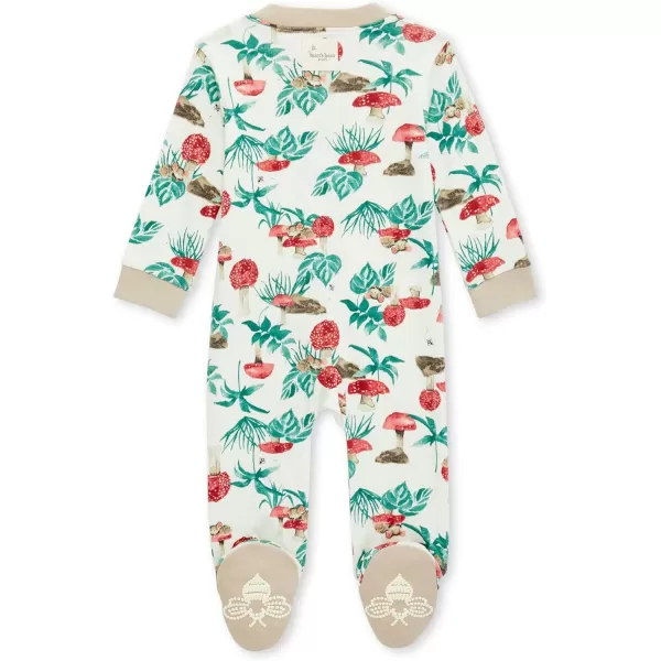 Burt's Bees Baby baby-boys Sleep and Play Pjs, 100% Organic Cotton One-piece Zip Front Romper Jumpsuit Pajamas