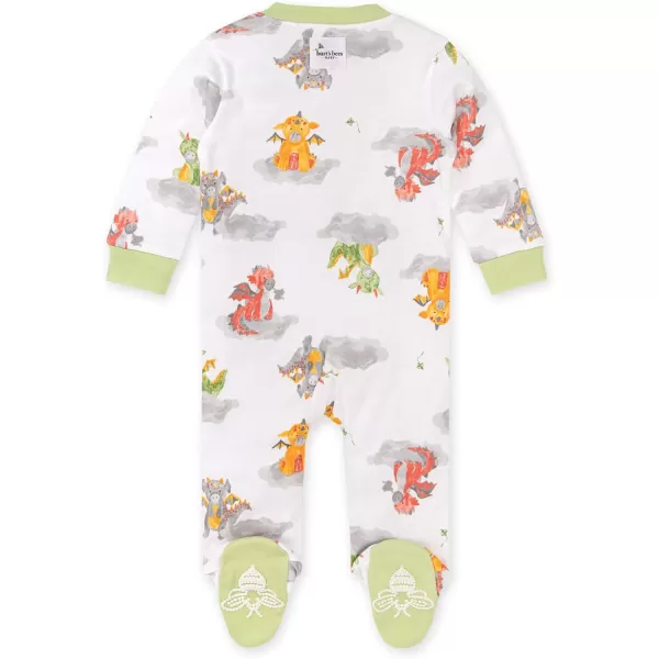 Burt's Bees Baby baby-boys Sleep and Play Pjs, 100% Organic Cotton One-piece Zip Front Romper Jumpsuit Pajamas