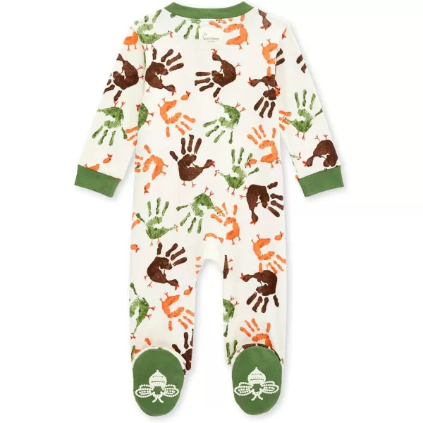 Burt's Bees Baby baby-boys Sleep and Play Pjs, 100% Organic Cotton One-piece Zip Front Romper Jumpsuit Pajamas