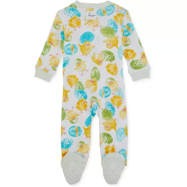 Burt's Bees Baby baby-boys Sleep and Play Pjs, 100% Organic Cotton One-piece Zip Front Romper Jumpsuit Pajamas