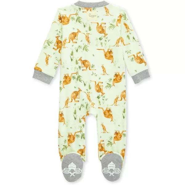 Burt's Bees Baby baby-boys Sleep and Play Pjs, 100% Organic Cotton One-piece Zip Front Romper Jumpsuit Pajamas