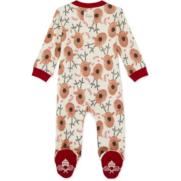 Burt's Bees Baby baby-boys Sleep and Play Pjs, 100% Organic Cotton One-piece Zip Front Romper Jumpsuit Pajamas